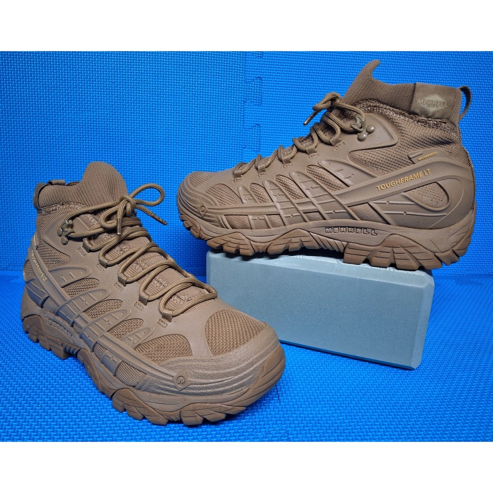 Merrell Moab Velocity Tactical Mid Coyote Brown Waterproof Boots US Size 11 Men